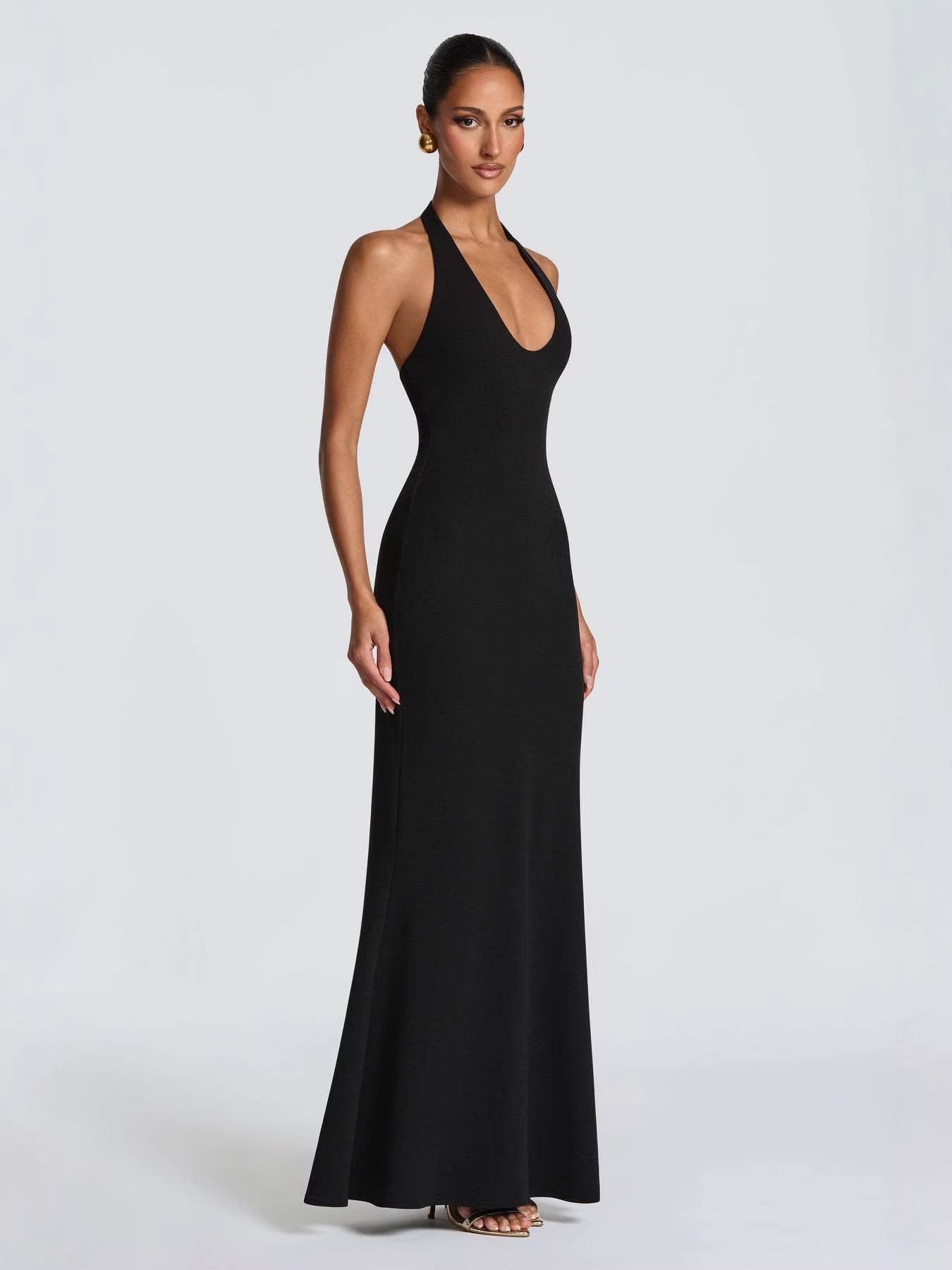 Isabella Halter Neck Mermaid Dress