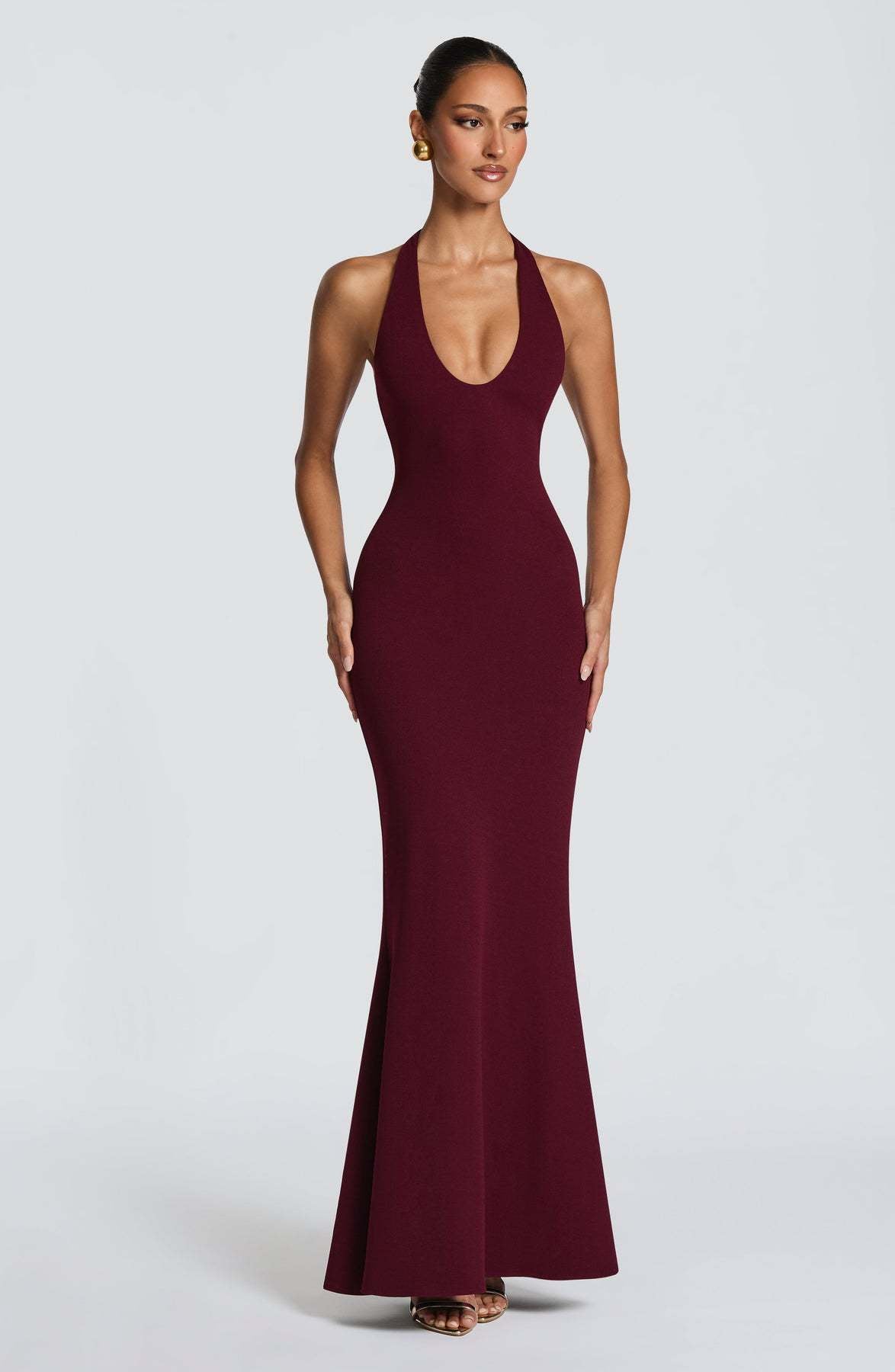 Isabella Halter Neck Mermaid Dress