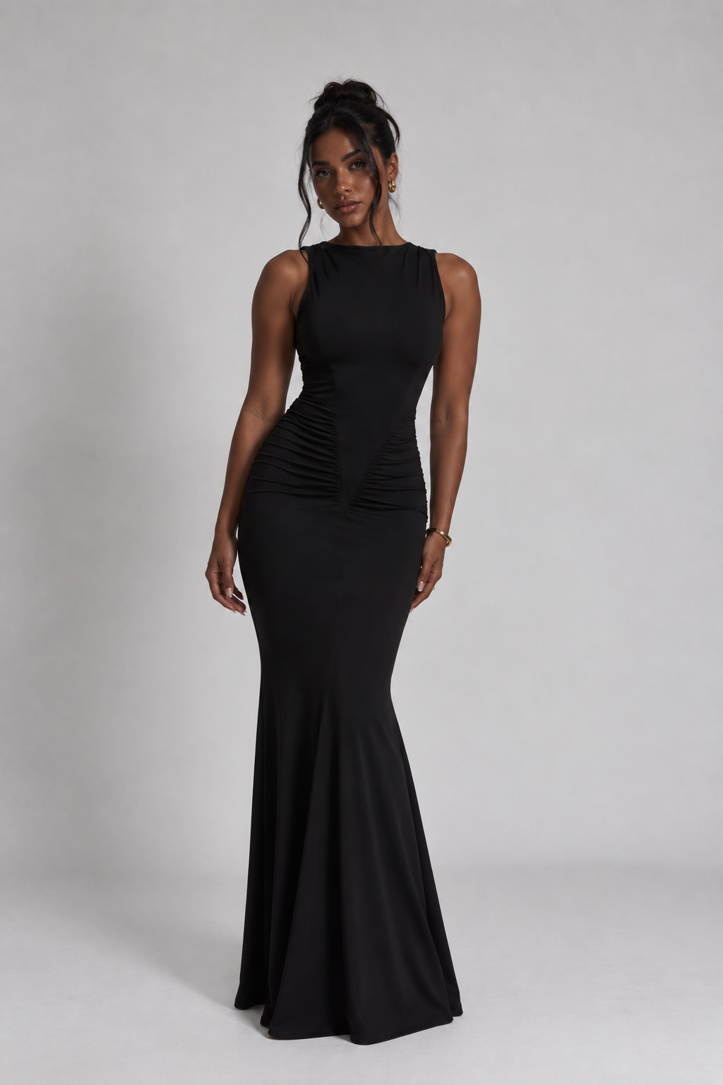 Claire Ruched Maxi Dress