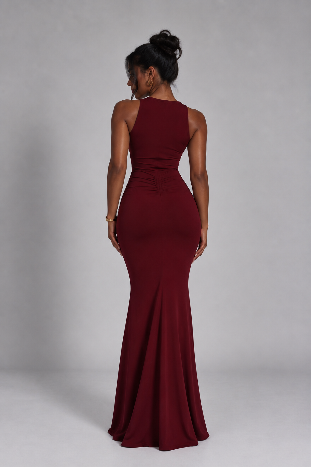 Claire Ruched Maxi Dress