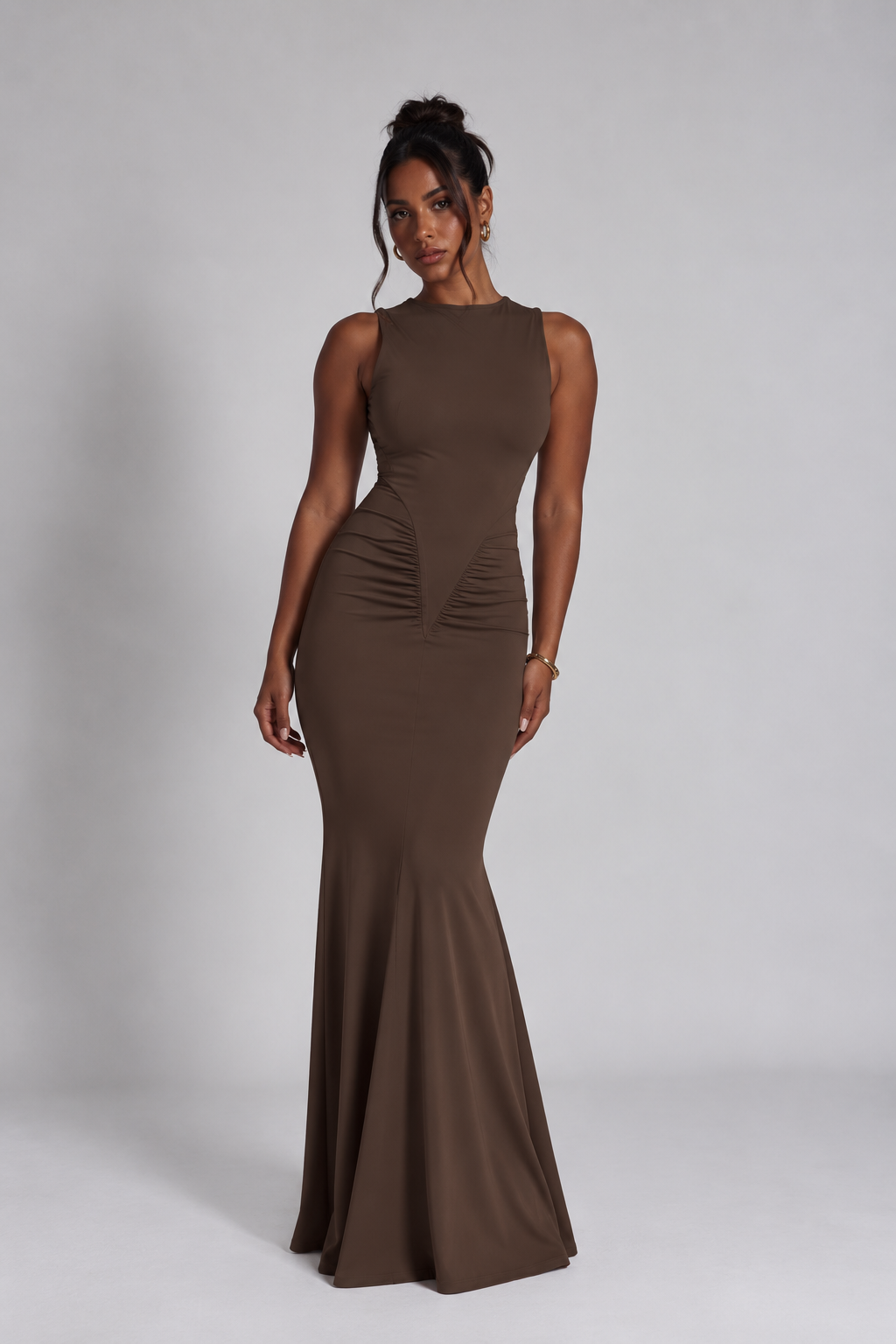 Claire Ruched Maxi Dress