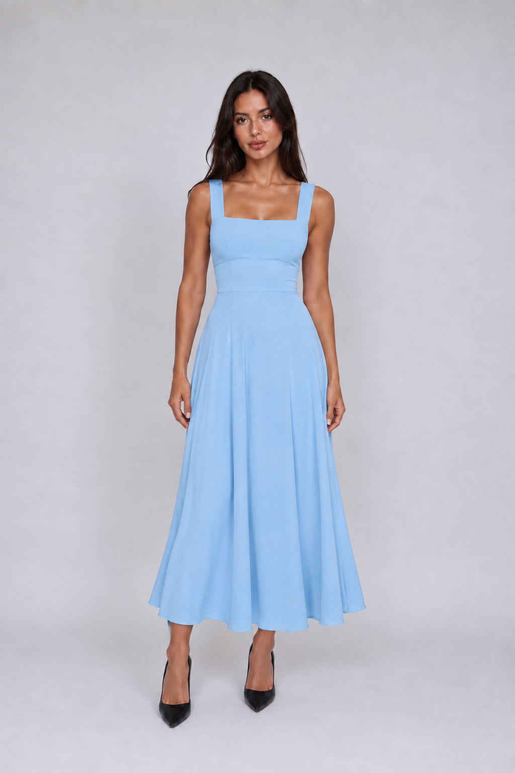 Clara Square Neck Dress