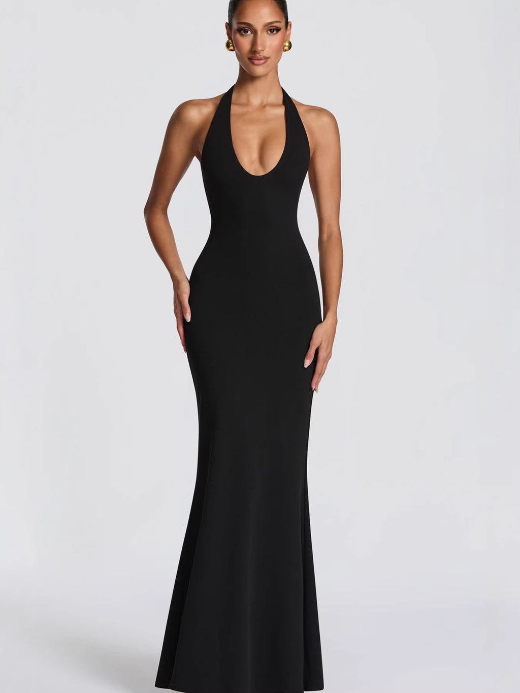 Isabella Halter Neck Mermaid Dress